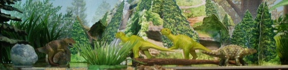 Science and Nature Allosaurus, Muttaburrasaurus and Minmi. 