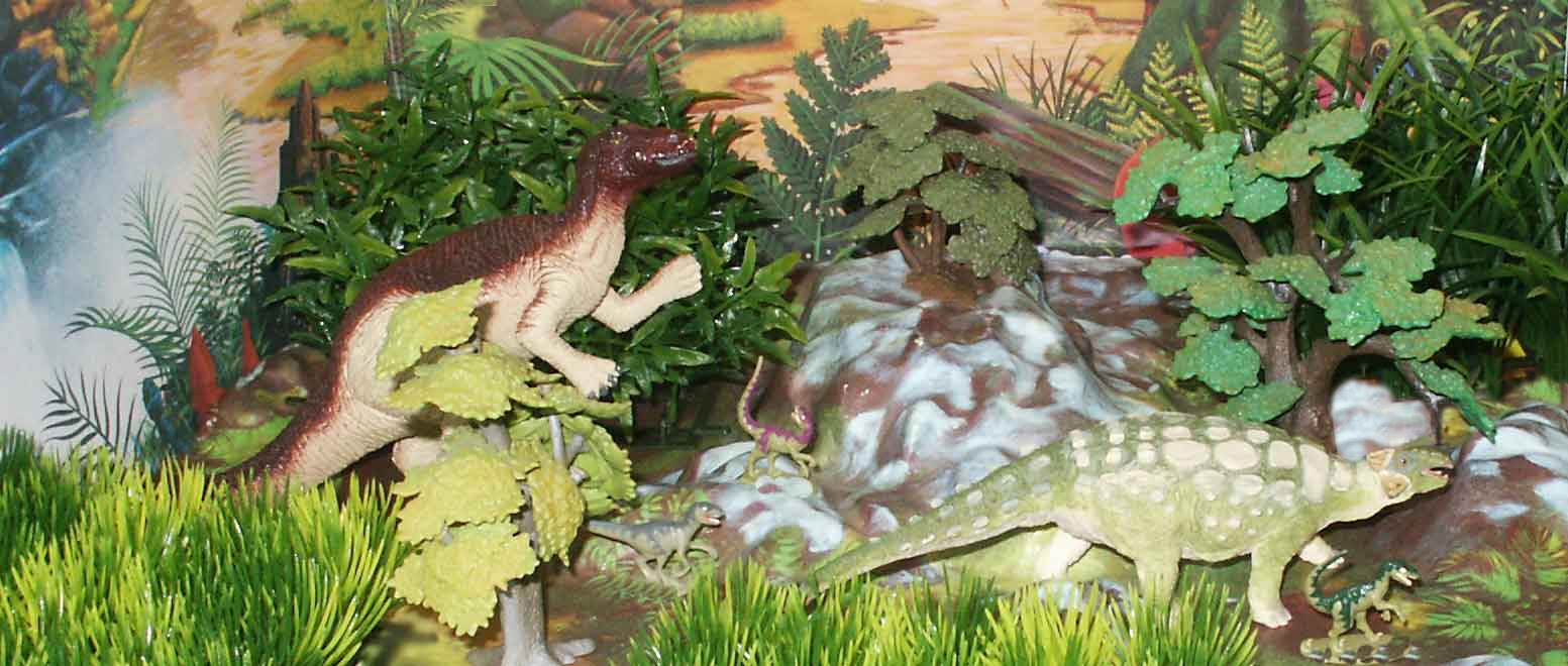 Ankylosaurus from Carnegie Safari , Edmontosaurus from UKRD  raptors from rare Jurassic Park mini playsets