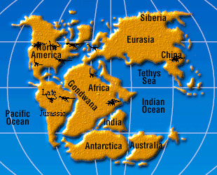 Late Jurassic Map