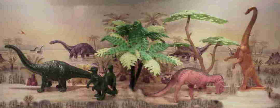 Jasman Apatosaurus Panini Camptosaurus Kaiyodo Allosaurus Barosaurus