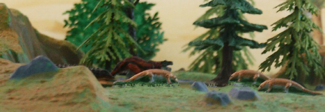 The QRF Stagonolepis. The Ral Partha figure painted as WWD Postosuchus.