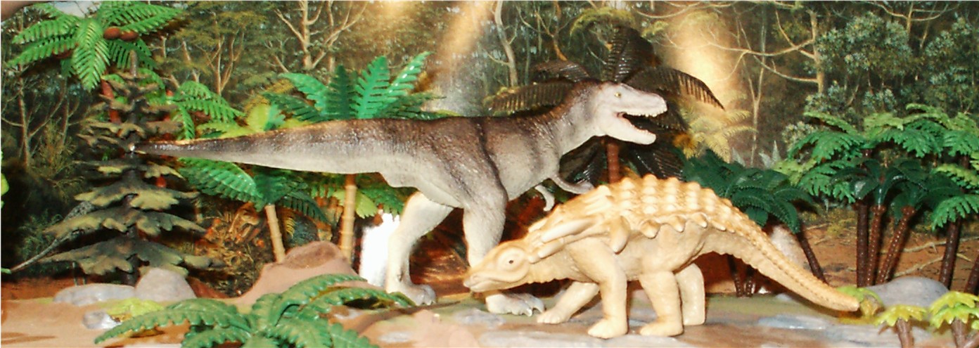 Albertosaurus Edmontonia