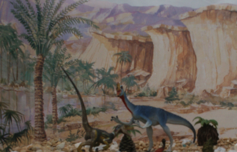 Oviraptor from Carneige Safari. Baby Oviraptor and Velociraptor from UHA Kaiyodo