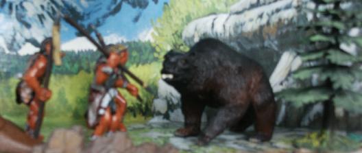 Bullyland Neanderthal and Schleich Cave Bear.