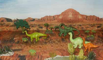 Safari Apatosaurs Feathered Dino toob, Dino toob and Habitat; Habitat Diplodocus 